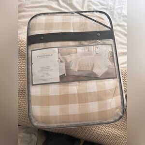 King YARN-DYED GINGHAM COMFORTER SET - threshold